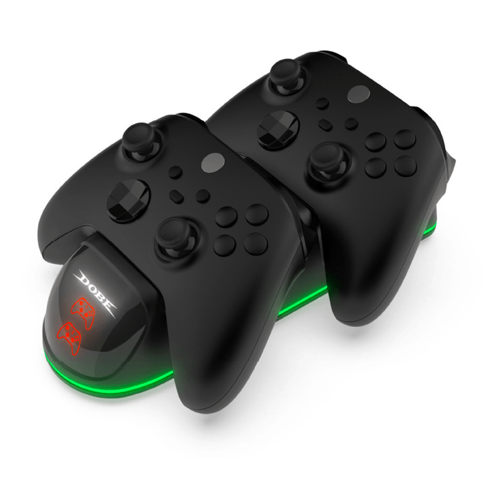 Зарядная станция Dobe для 2-х геймпадов Xbox One/Series S/X + 2 аккумулятора (TYX-1623X)