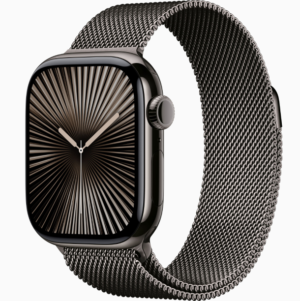 Apple Watch Series 10 GPS 42 mm, Slate Titanium Case with Slate Milanese Loop Apple (MX053)