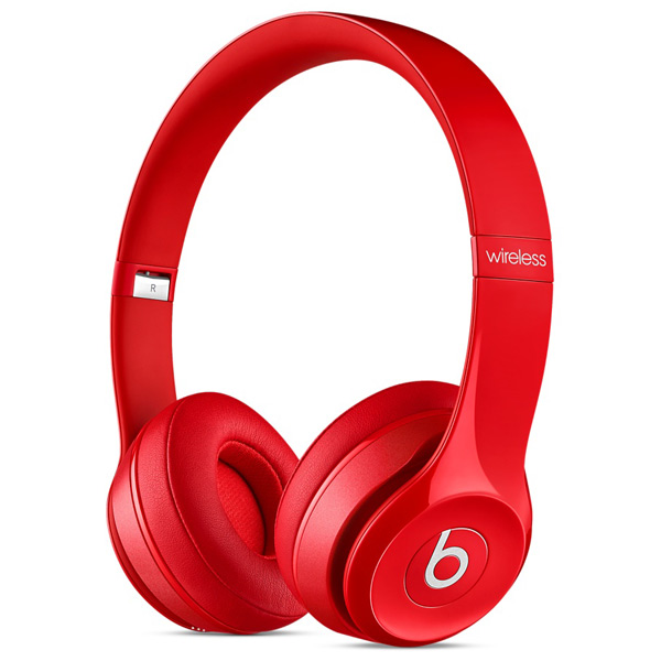 Беспроводные наушники Beats Solo 2 Wireless Gloss Red Беспроводные наушники Beats Solo 2 Wireless Gloss Red