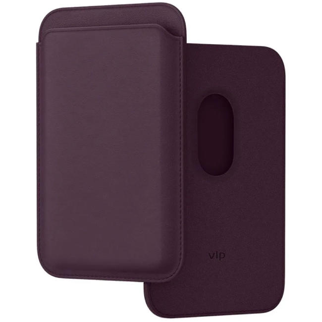 Чехол-бумажник «vlp» из экокожи с MagSafe, марсала