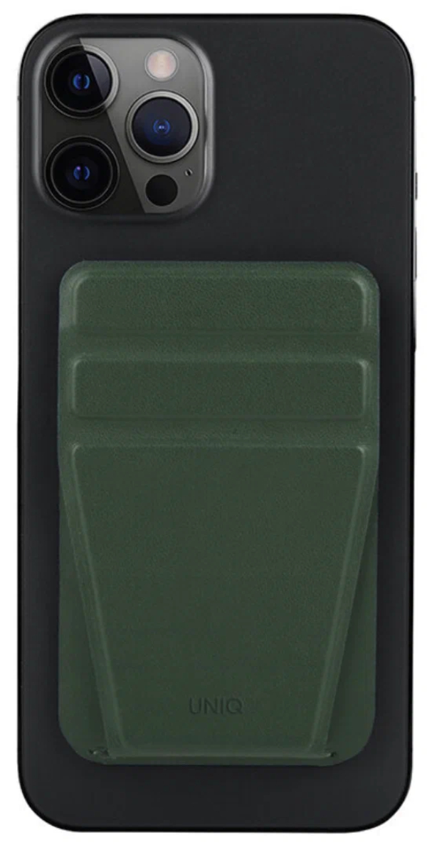 Чехол-бумажник Uniq LYFT Magnetic cardholder with Stand Green