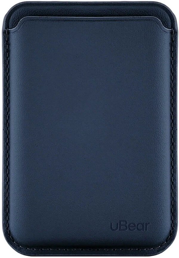 Чехол-бумажник Ubear Shell Case, эко-кожа, тёмно-синий