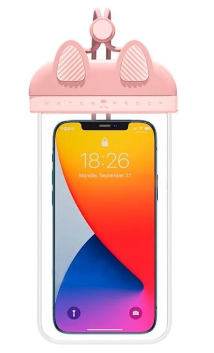 Чехол водонепроницаемый для смартфонов Wiwu Kitty розовый