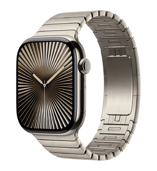 Apple Watch Series 10 GPS 42 mm, Natural Titanium Case with Stainless Steel Link Bracelet Apple