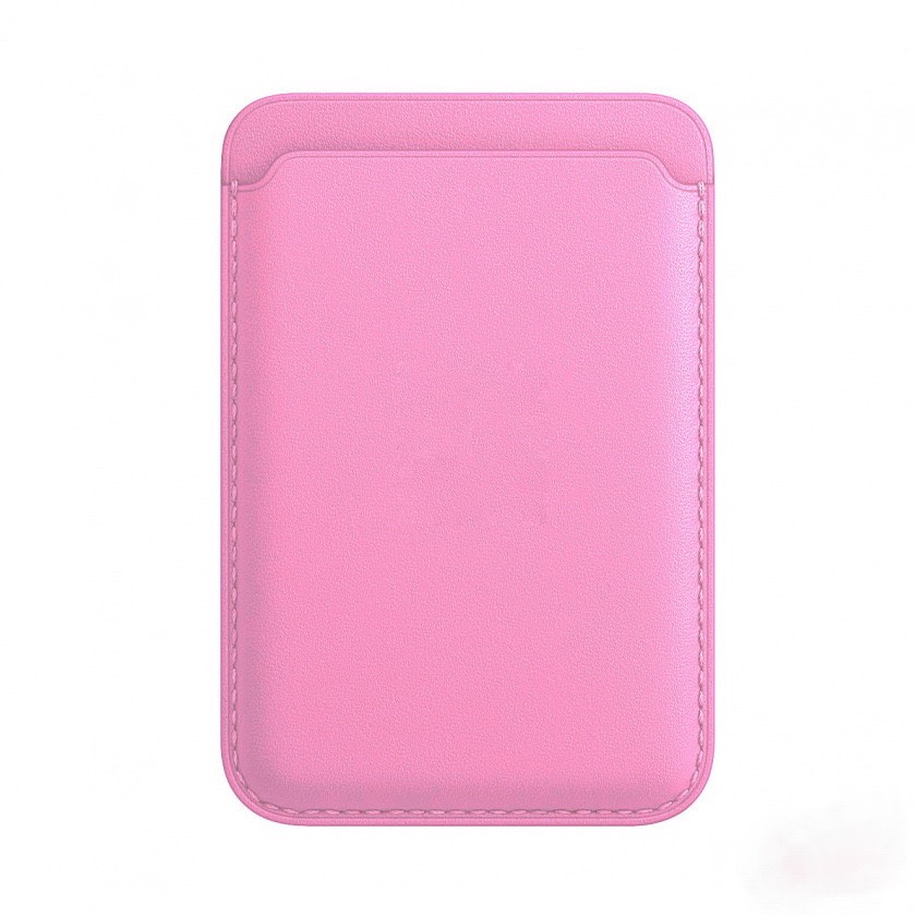 Чехол-бумажник iPhone Leather Wallet c MagSafe, розовый