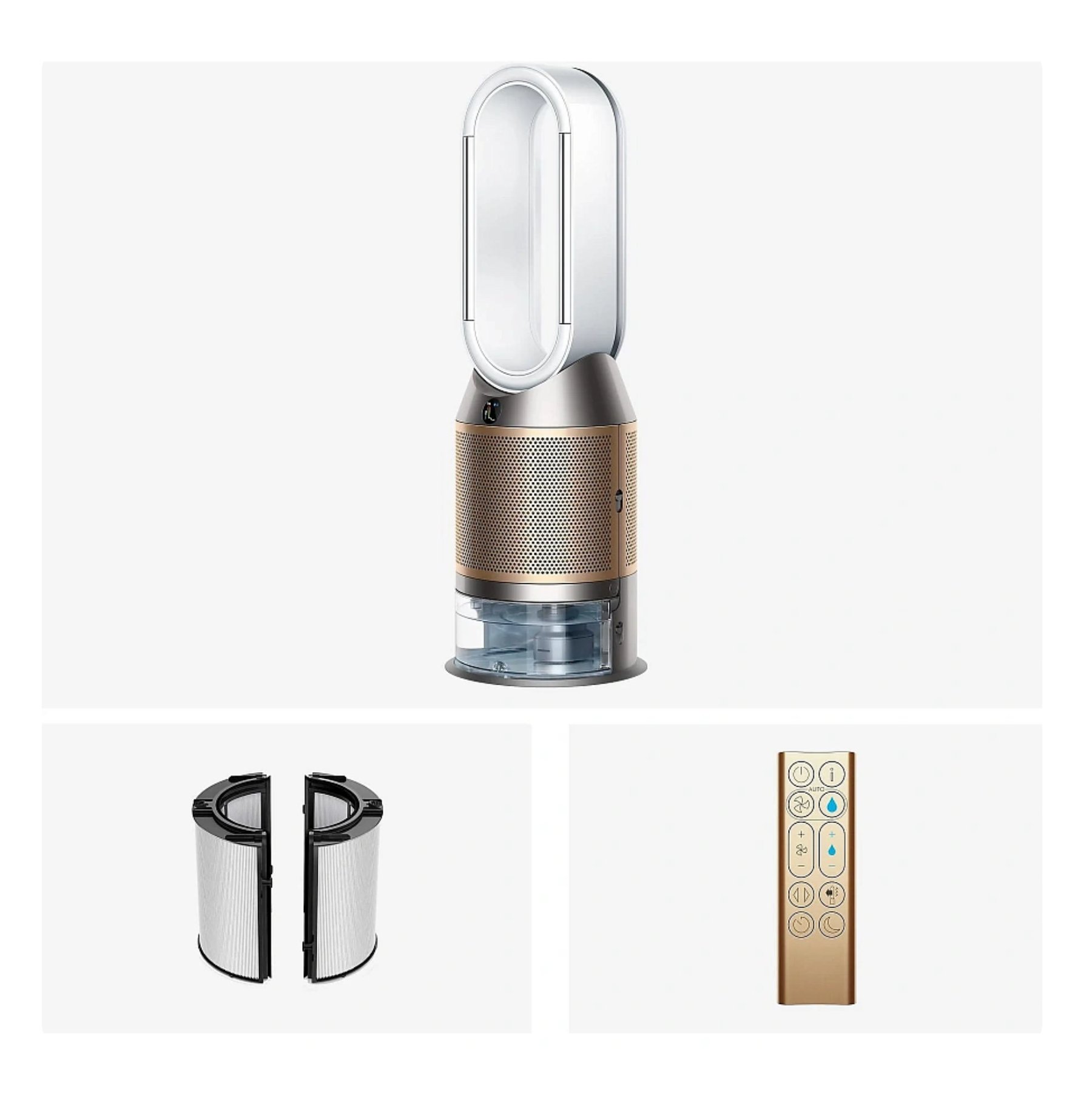 Очиститель воздуха Dyson PH05 Purifier Humidifier + Cool Formaldehyde, White/Gold
