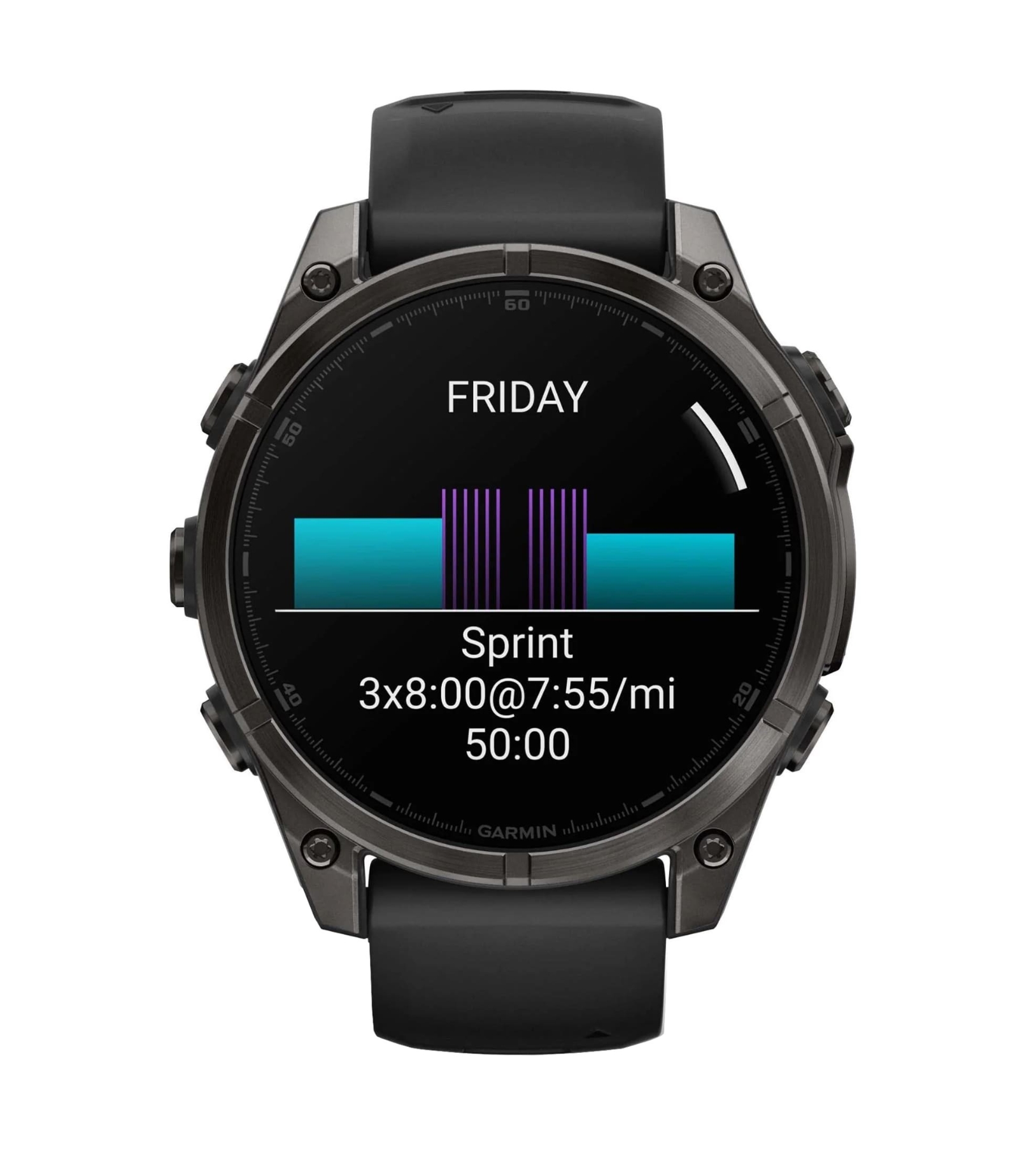 Умные часы Garmin Fenix 8, 47мм, AMOLED Sapphire Carbon Gray DLC Titanium with Black Silicone Band