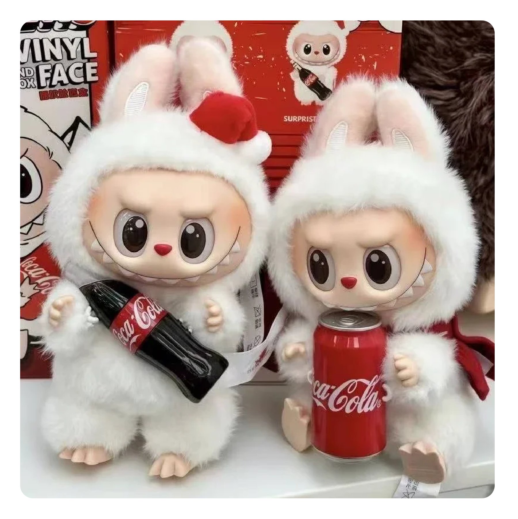 Коллекционная фигурка: брелок Labubu Coca-Cola Figure