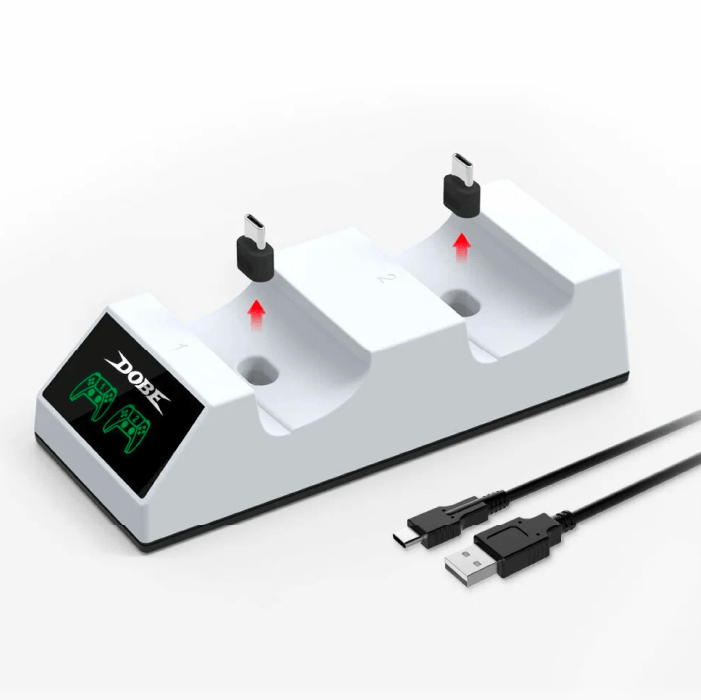 Зарядная станция для Dobe 2-x геймпадов PS5 DualSense Charging Dock (TP5-0508B)