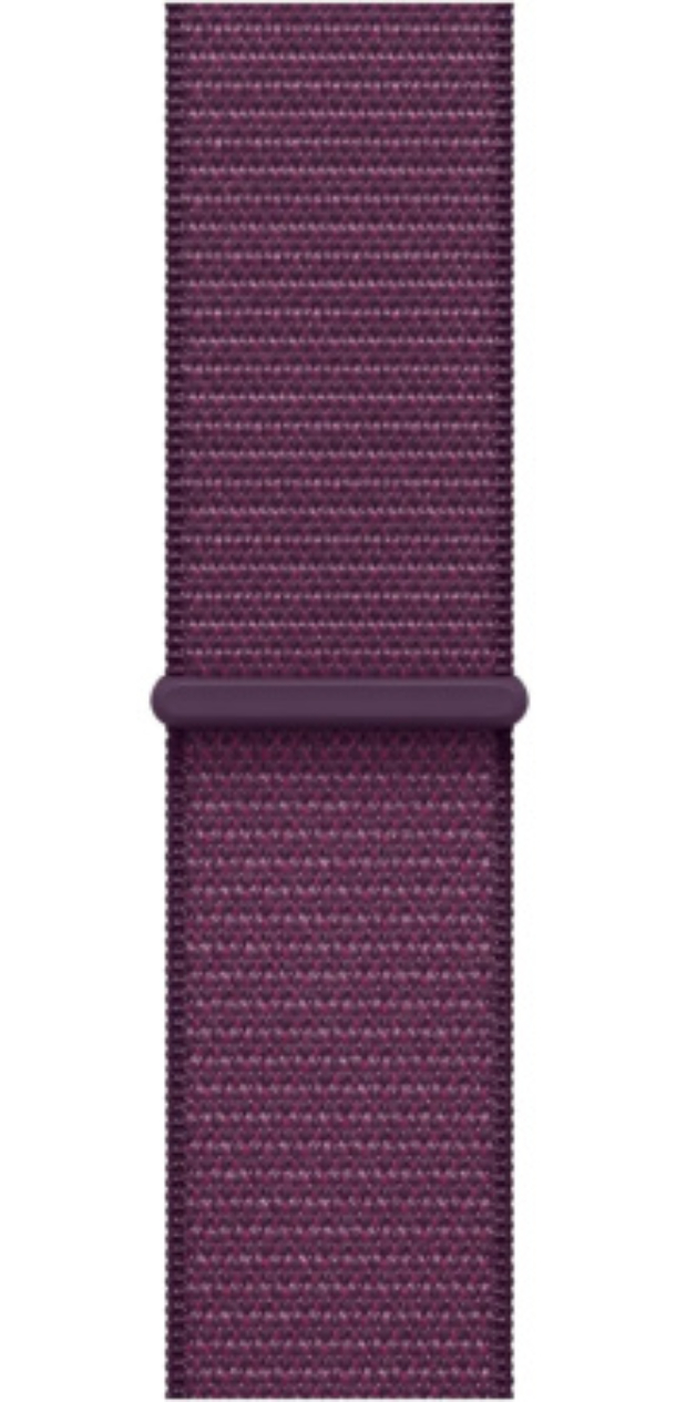 Apple Watch Series 10 GPS 46 мм, корпус из алюминия цвета «розовое золото», спортивный браслет цвета «Plum» (MWWV3)