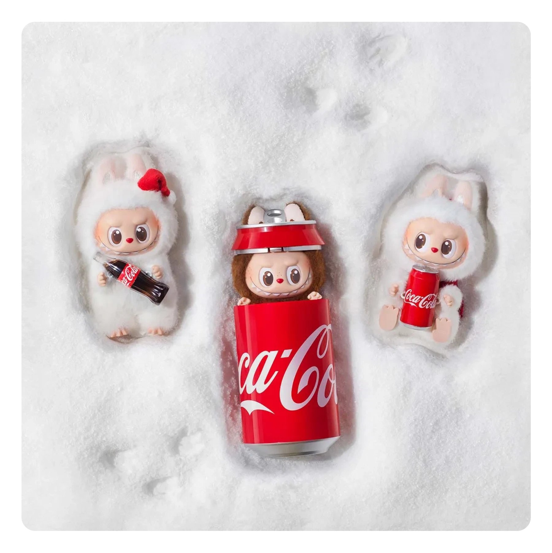 Коллекционная фигурка: брелок Labubu Coca-Cola