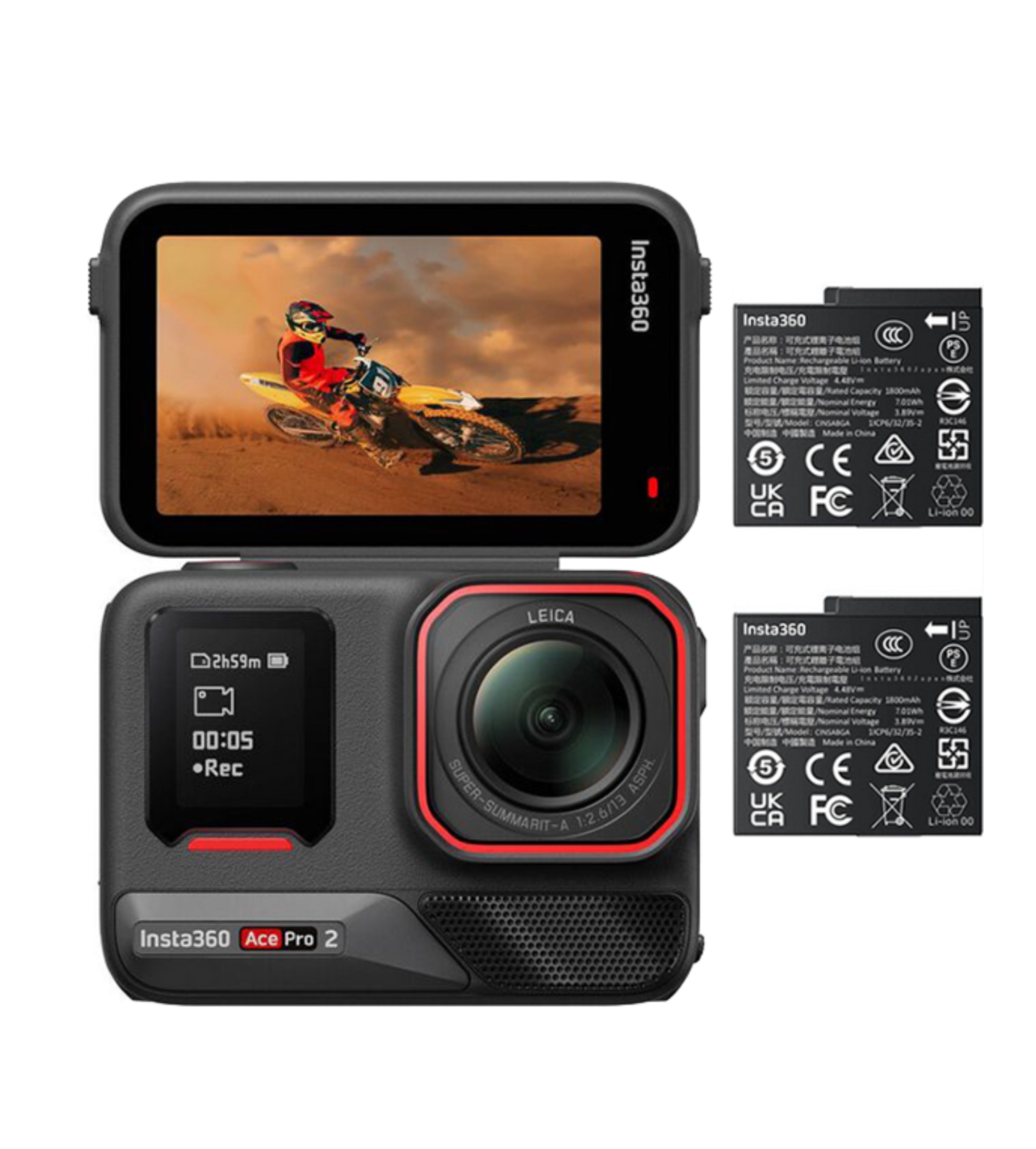 Экшн-камера Insta360 Ace Pro 2 Dual Battery Bundle Black