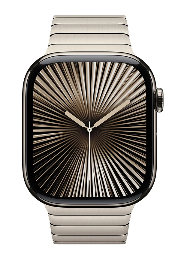 Apple Watch Series 10 GPS 42 mm, Natural Titanium Case with Stainless Steel Link Bracelet Apple