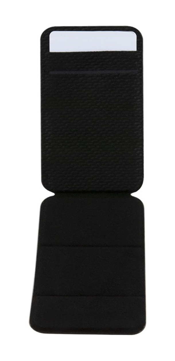 Чехол-бумажник BMW бумажник-стенд Wallet MagSafe Cardslot Stand Signature Leather with metal logo Black