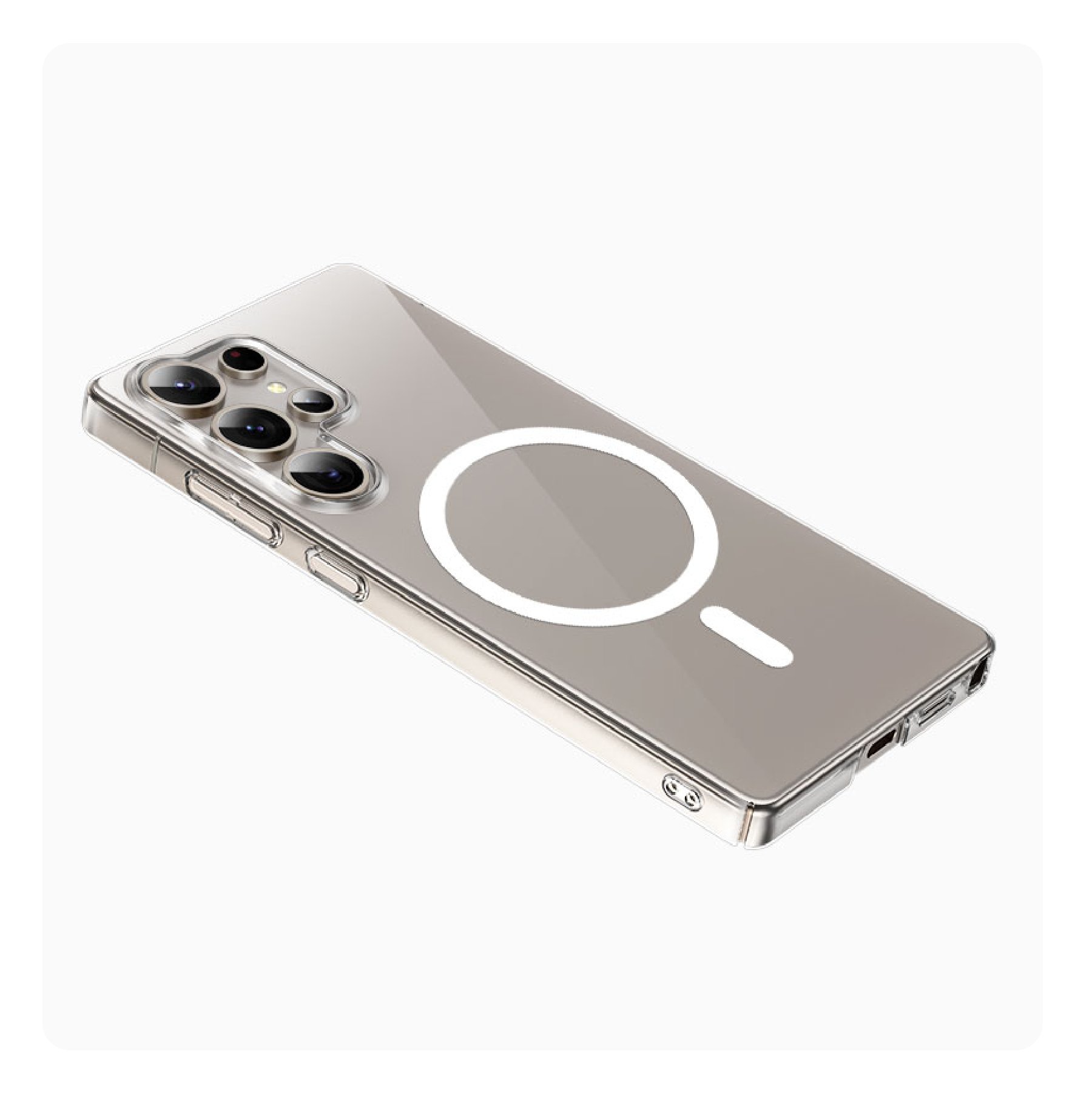 Чехол Keephone Kevilar X-Crystal MagSafe для Samsung S25 Ultra, прозрачный