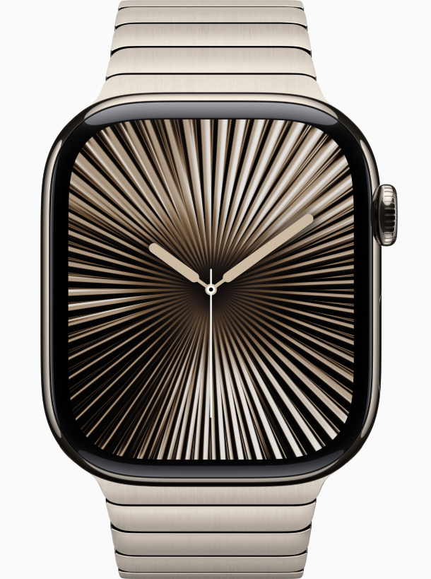Apple Watch Series 10 GPS 46 mm, Natural Titanium Case with Stainless Steel Link Bracelet Apple
