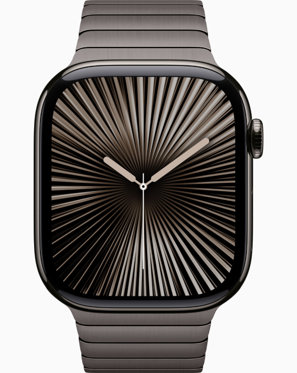 Apple Watch Series 10 GPS 46 mm, Slate Titanium Case with Stainless Steel Link Bracelet Apple (MX173)