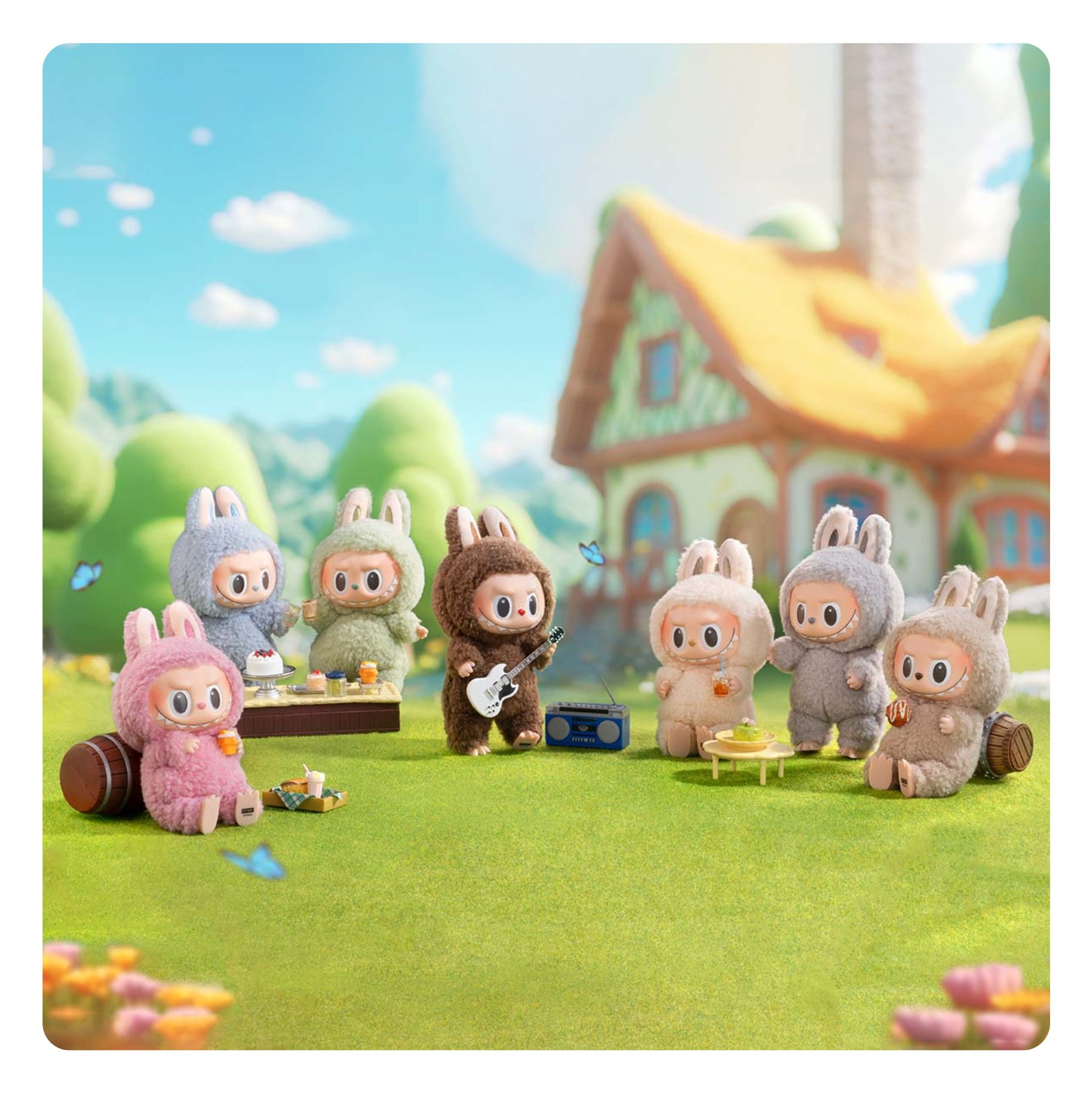 Коллекционная фигурка: брелок Labubu Macaron